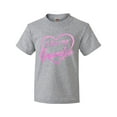 thumbnail image 1 of Inktastic I Love My Grandpa in Pink Chalk Heart Youth T-Shirt, 1 of 5