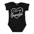 thumbnail image 1 of Inktastic I Love My Grandpa in White Chalk Heart Boys or Girls Baby Bodysuit, 1 of 5