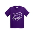 thumbnail image 1 of Inktastic I Love My Grandpa in White Chalk Heart Youth T-Shirt, 1 of 5