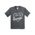 thumbnail image 1 of Inktastic I Love My Grandpa in White Chalk Heart Youth T-Shirt, 1 of 5