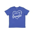 thumbnail image 1 of Inktastic I Love My Grandpa in White Chalk Heart Youth T-Shirt, 1 of 5