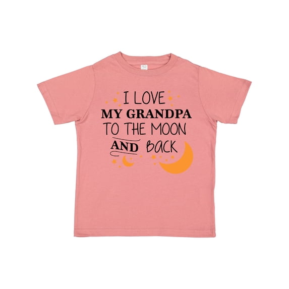 Inktastic I Love My Grandpa to the Moon and Back Boys or Girls Toddler T-Shirt