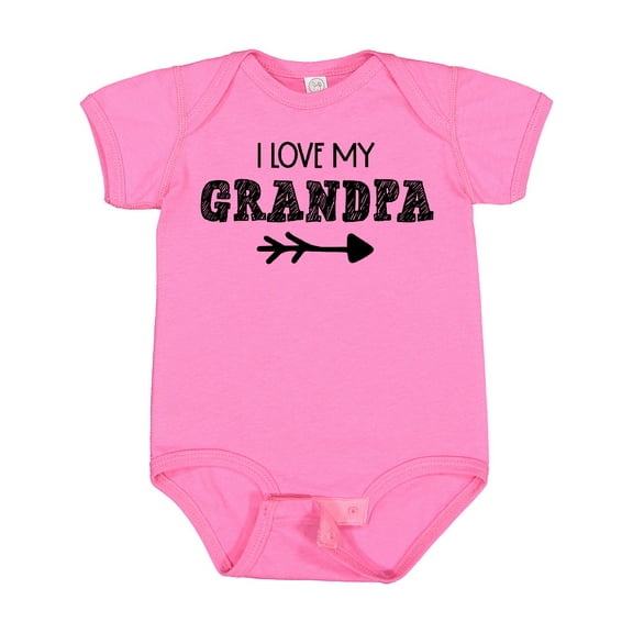 Inktastic I Love My Grandpa with Arrow Boys or Girls Baby Bodysuit