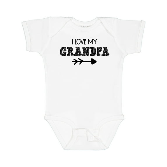 Inktastic I Love My Grandpa with Arrow Boys or Girls Baby Bodysuit