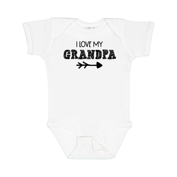 Inktastic I Love My Grandpa with Arrow Boys or Girls Baby Bodysuit