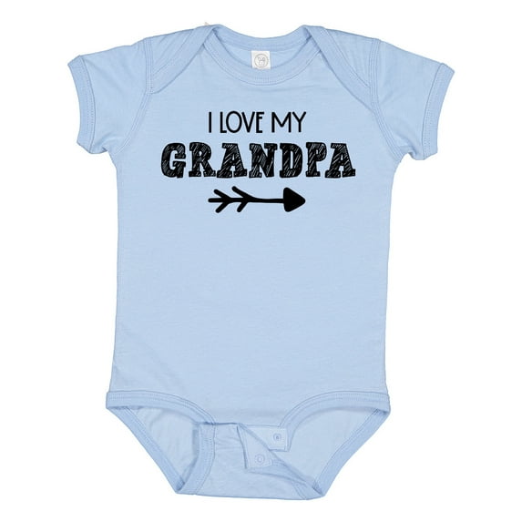 Inktastic I Love My Grandpa with Arrow Boys or Girls Baby Bodysuit