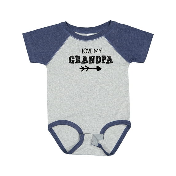 Inktastic I Love My Grandpa with Arrow Boys or Girls Baby Bodysuit