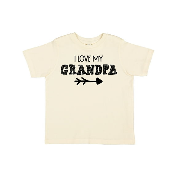 Inktastic I Love My Grandpa with Arrow Boys or Girls Toddler T-Shirt