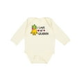 thumbnail image 1 of Inktastic I Love My Grandpa with Pineapple Girls Long Sleeve Baby Bodysuit, 1 of 5