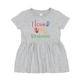 thumbnail image 1 of Inktastic I Love My Grandparents Girls Baby Dress, 1 of 5