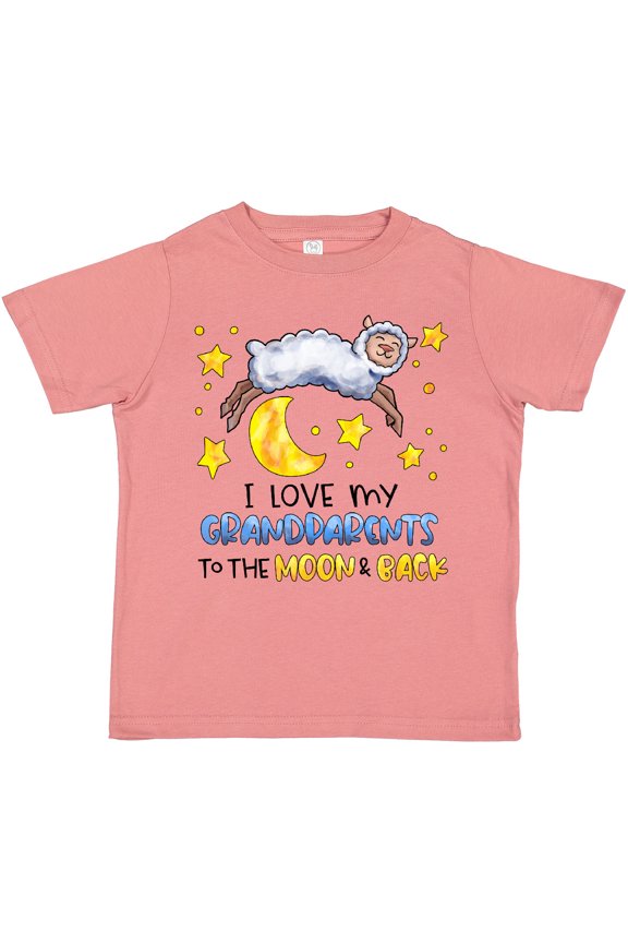 I Love My Grandparents to the Moon and Back Cute Sheep Boys or Girls Toddler T-Shirt