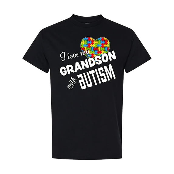 Inktastic I Love My Grandson with Autism T-Shirt