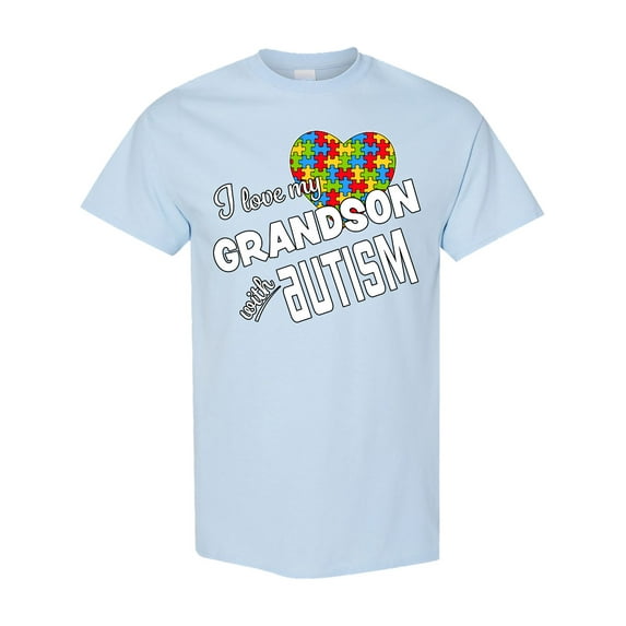 Inktastic I Love My Grandson with Autism T-Shirt