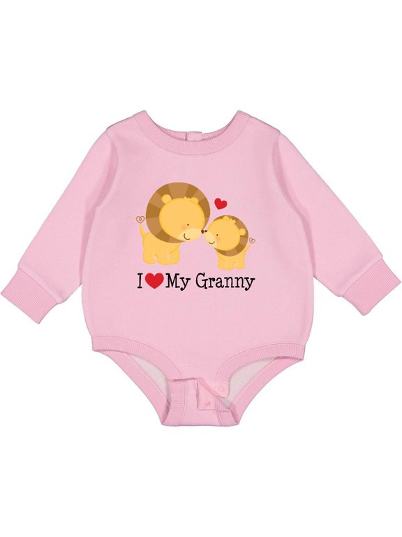 I Love My Granny Baby Fleece Bodysuit