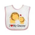 thumbnail image 1 of Inktastic I Love My Granny Boys or Girls Baby Bib, 1 of 4