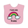 thumbnail image 1 of Inktastic I Love My Granny Boys or Girls Baby Bib, 1 of 4