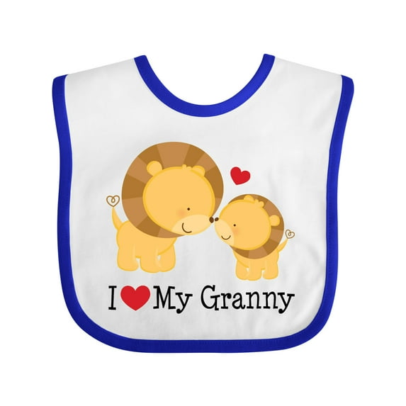 Inktastic I Love My Granny Boys or Girls Baby Bib