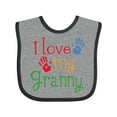 thumbnail image 1 of Inktastic I Love My Granny Boys or Girls Baby Bib, 1 of 4