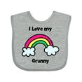thumbnail image 1 of Inktastic I Love My Granny Boys or Girls Baby Bib, 1 of 4