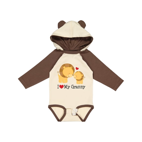 Inktastic I Love My Granny Boys or Girls Long Sleeve Baby Bodysuit