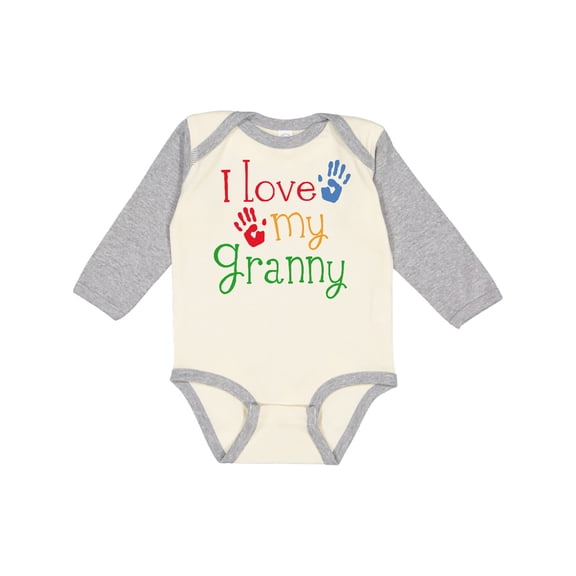 Inktastic I Love My Granny Boys or Girls Long Sleeve Baby Bodysuit