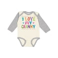thumbnail image 1 of Inktastic I Love My Granny Cute Granddaughter Gift Girls Long Sleeve Baby Bodysuit, 1 of 5