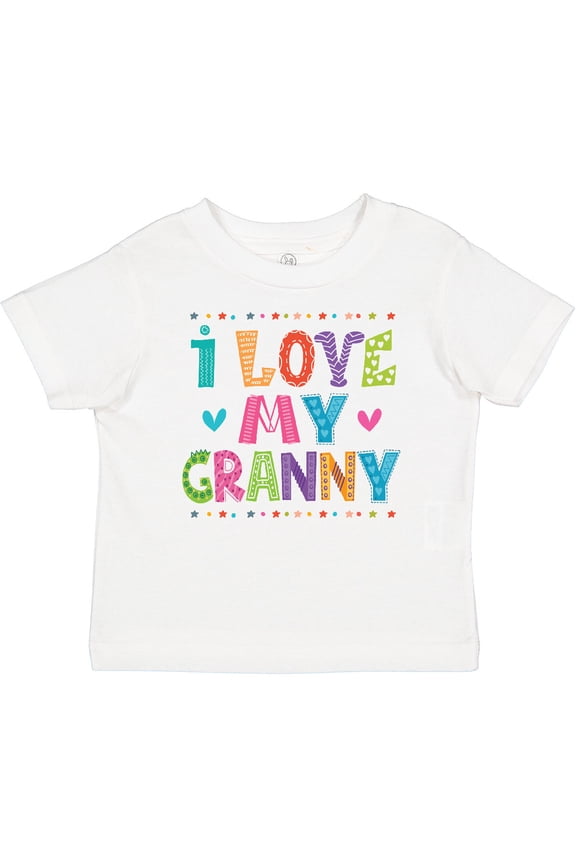 I Love My Granny Cute Granddaughter Girls Baby T-Shirt