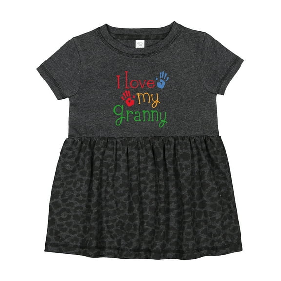 Inktastic I Love My Granny Girls Baby Dress