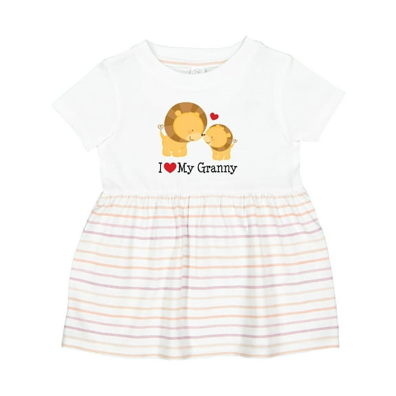 Inktastic I Love My Granny Girls Baby Dress