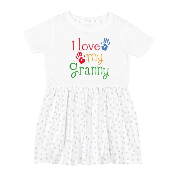Inktastic I Love My Granny Girls Toddler Dress