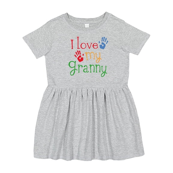 Inktastic I Love My Granny Girls Toddler Dress