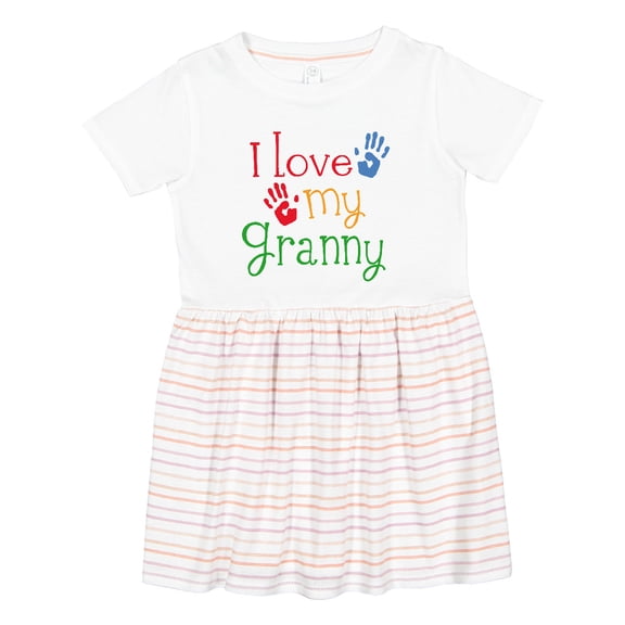 Inktastic I Love My Granny Girls Toddler Dress