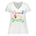 thumbnail image 1 of Inktastic I Love My Granny Women's Plus Size V-Neck T-Shirt, 1 of 5