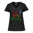 thumbnail image 1 of Inktastic I Love My Granny Women's Plus Size V-Neck T-Shirt, 1 of 5