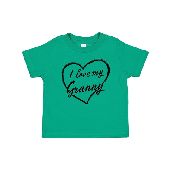 Inktastic I Love My Granny in Black Chalk Heart Boys or Girls Baby T-Shirt