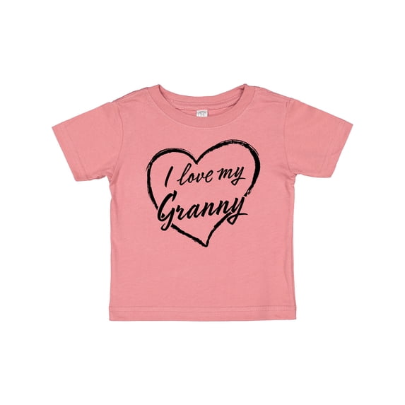 Inktastic I Love My Granny in Black Chalk Heart Boys or Girls Baby T-Shirt