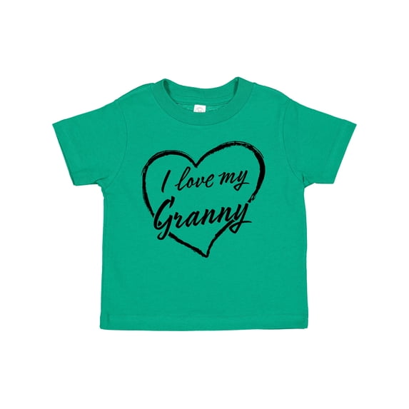 Inktastic I Love My Granny in Black Chalk Heart Boys or Girls Toddler T-Shirt