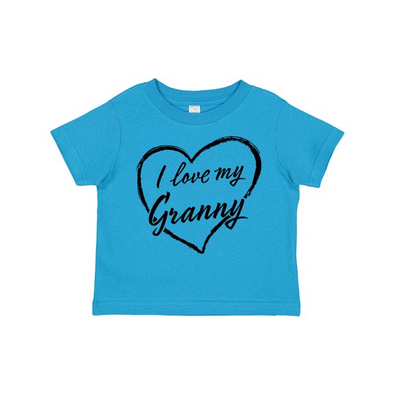 Inktastic I Love My Granny in Black Chalk Heart Boys or Girls Toddler T-Shirt