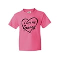 thumbnail image 1 of Inktastic I Love My Granny in Black Chalk Heart Youth T-Shirt, 1 of 5