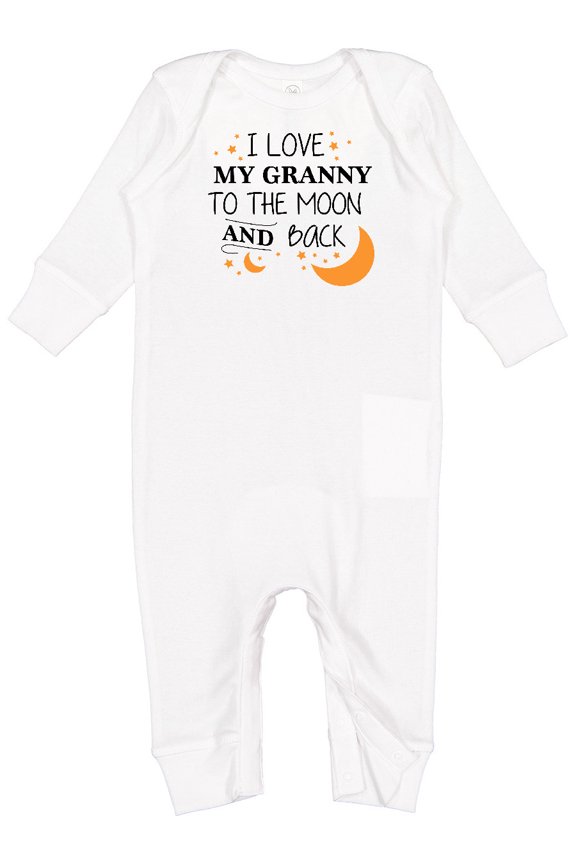 I Love My Granny to the Moon and Back Baby Romper Coveralls