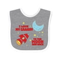 thumbnail image 1 of Inktastic I Love My Granny to the Moon and Back Boys or Girls Baby Bib, 1 of 4
