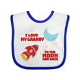 thumbnail image 1 of Inktastic I Love My Granny to the Moon and Back Boys or Girls Baby Bib, 1 of 4
