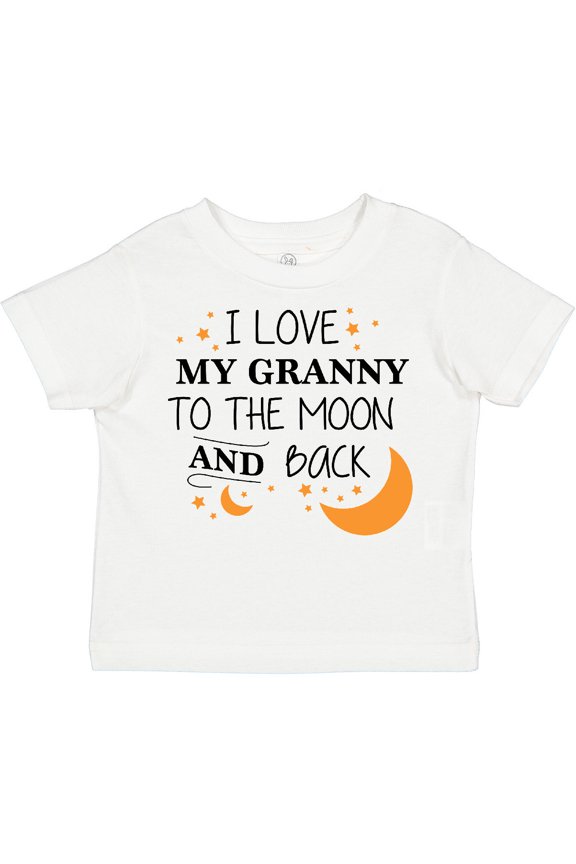 I Love My Granny to the Moon and Back Boys or Girls Toddler T-Shirt
