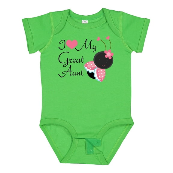 Inktastic I Love My Great Aunt Girls Baby Bodysuit