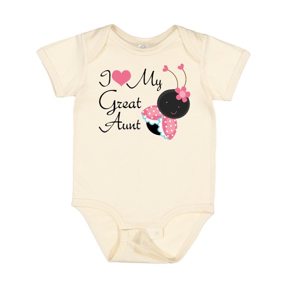 Inktastic I Love My Great Aunt Girls Baby Bodysuit