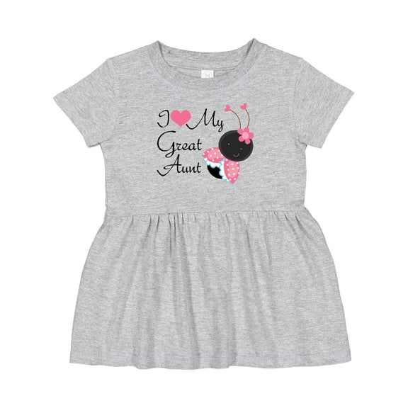 Inktastic I Love My Great Aunt Girls Baby Dress