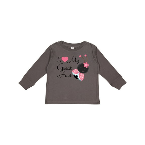 Inktastic I Love My Great Aunt Girls Long Sleeve Toddler T-Shirt
