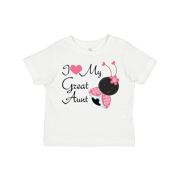 Inktastic I Love My Great Aunt Girls Toddler T-Shirt