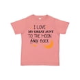 thumbnail image 1 of Inktastic I Love My Great Aunt To The Moon and Back Boys or Girls Toddler T-Shirt, 1 of 5