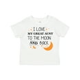 thumbnail image 1 of Inktastic I Love My Great Aunt To The Moon and Back Boys or Girls Toddler T-Shirt, 1 of 5